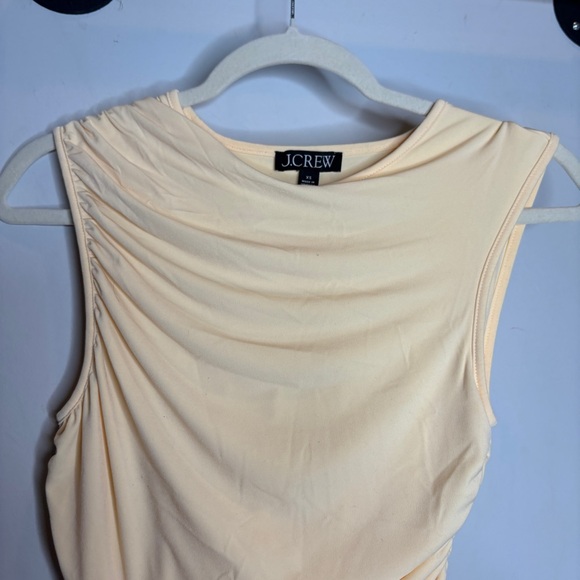 J. Crew Ruched Shell Top XS Yellow - Picture 5 of 9